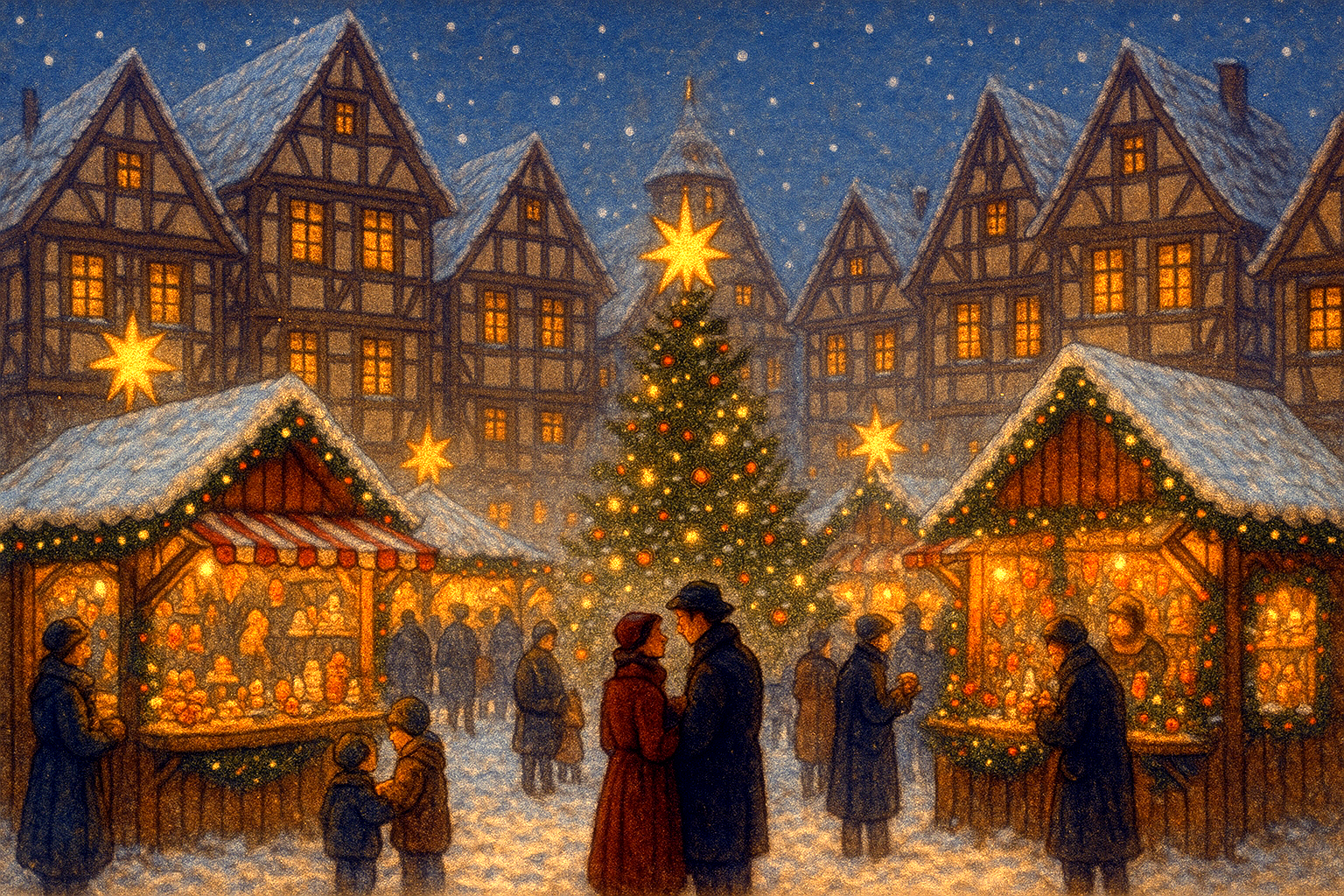Kerstmarkten Duitsland in de avond